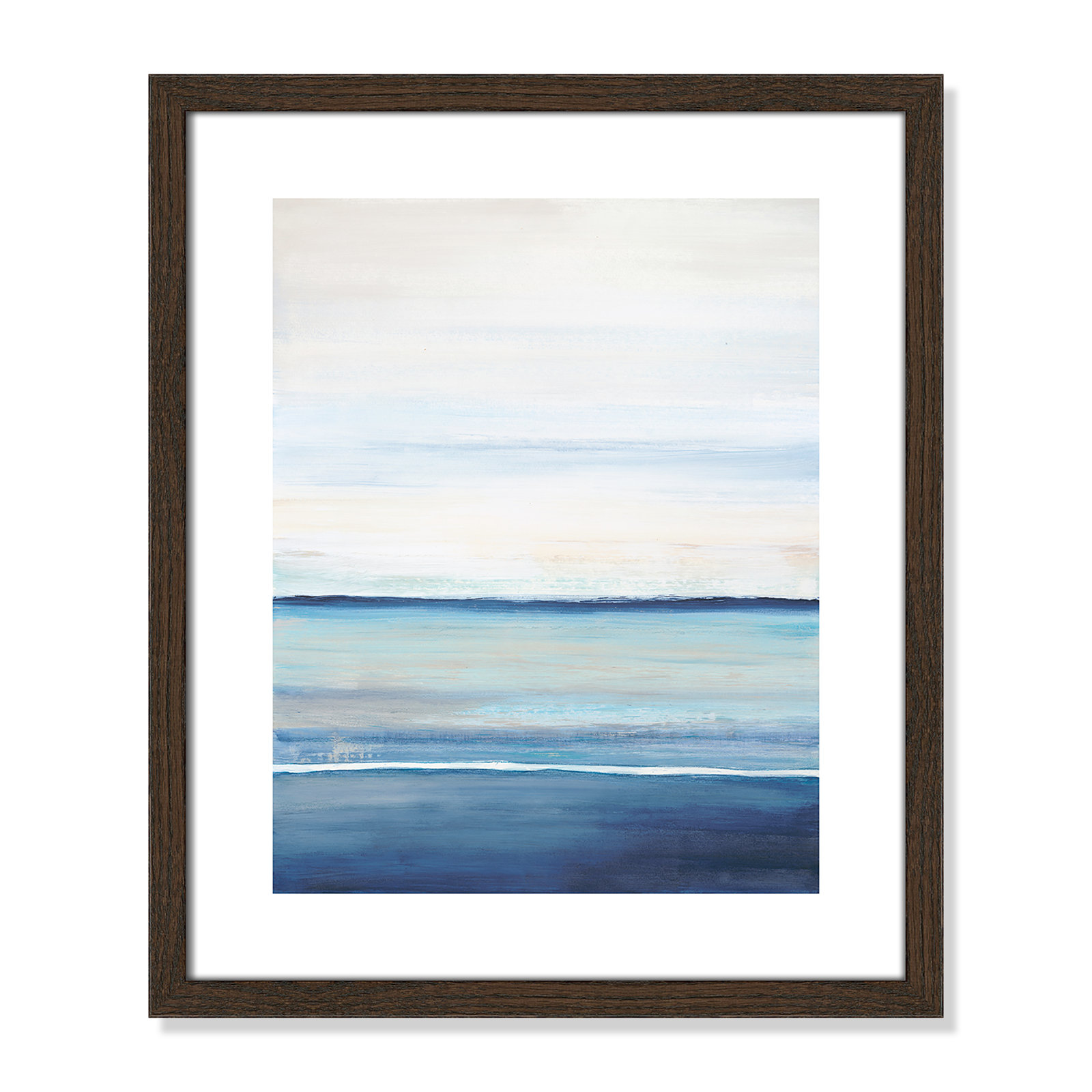 Distant Whispers by Filippo Ioco - Painting Print, Walnut Wood Framed Paper, 19" H x 16" W x 0.75" D