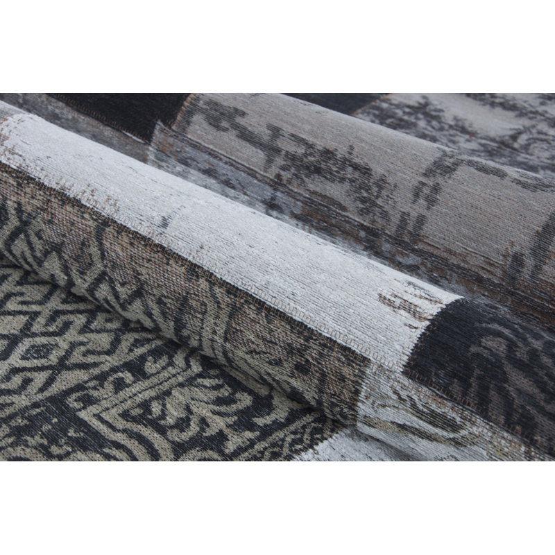 Vintage Patchwork Area Rug, Rectangle 80 x 150cm