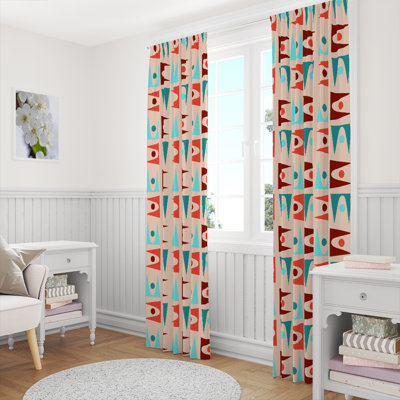 Semi Sheer Curtain Pair