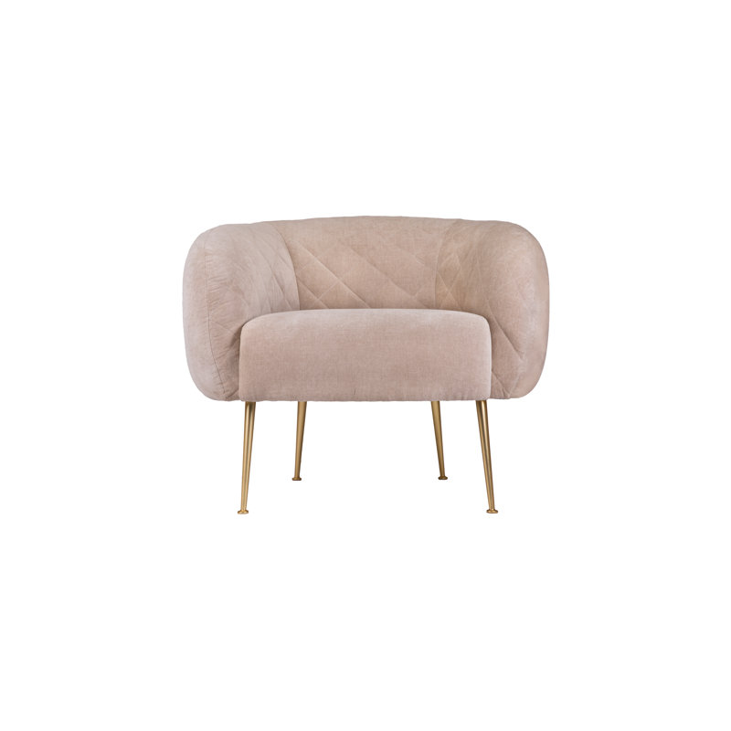 Fauteuil en polyester 33 po de large, Beige Natural