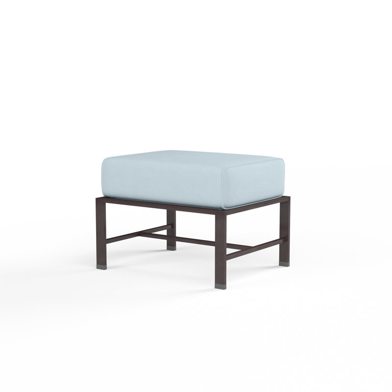 La Jolla Outdoor Footstool, Canvas Skyline Sunbrella®