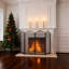 Gold Fireplace Screen 4 Panel