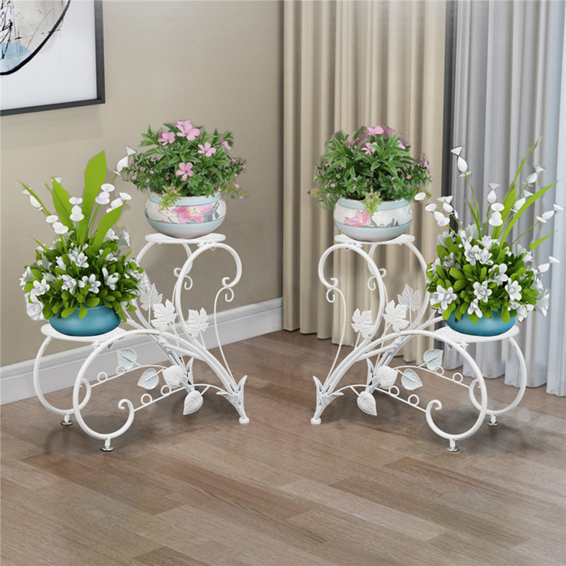 Senter Plant Stand - Set of 2, White