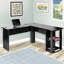 L-Shaped Steel Computer Desk