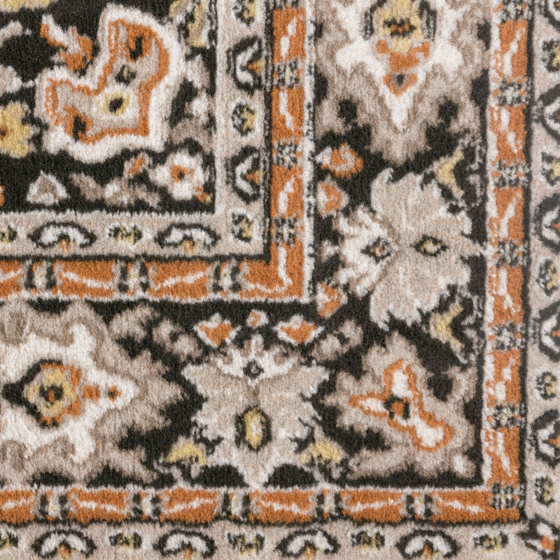 Tapis oriental beige / orange Maisey, Rectangle 8 pi x 10 pi