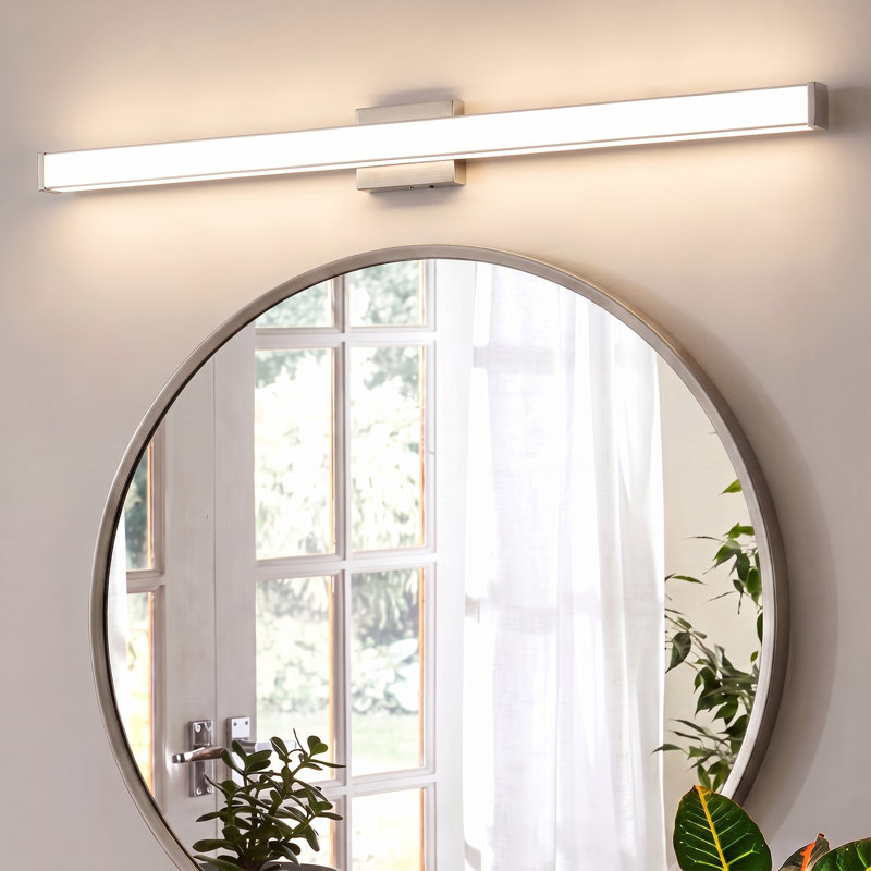 Applique murale moderne pour salle de bain, luminaire DEL 3 CCT à intensité variable, éclairage linéaire au-dessus du miroir