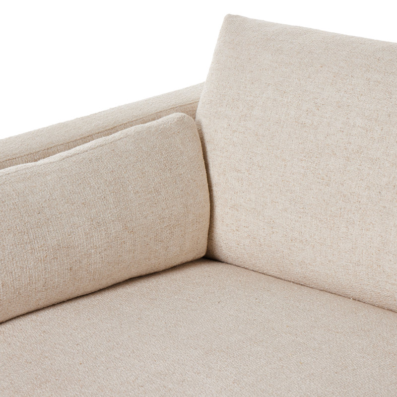 Toland Modular Chaise Sectional, Cream Polyester Blend