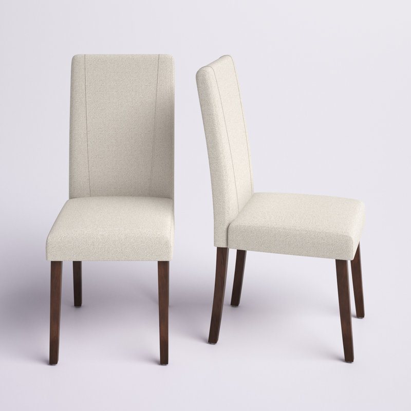 Aimee-Elizabeth 19.1'' H Upholstered Parsons Chair, Off White