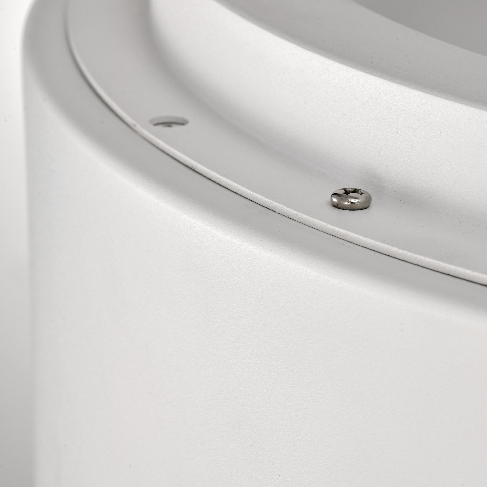 Lucien Single Light Flush Mount, White, 6.06" H x 6.06" W x 17.75" D