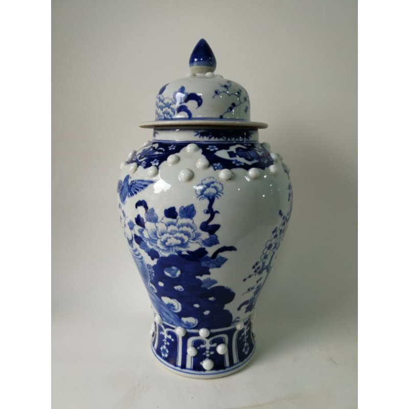 Handmade Porcelain China Ginger Jar
