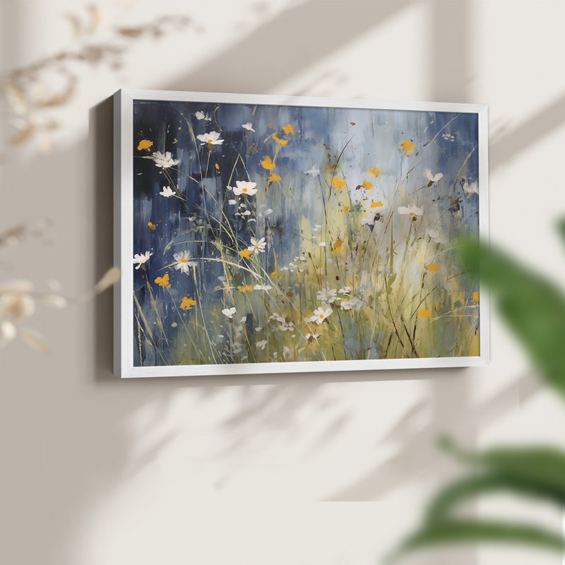 Série florale - CXLV - reproduction encadrée, H 16 po x l 20 po, Blanc