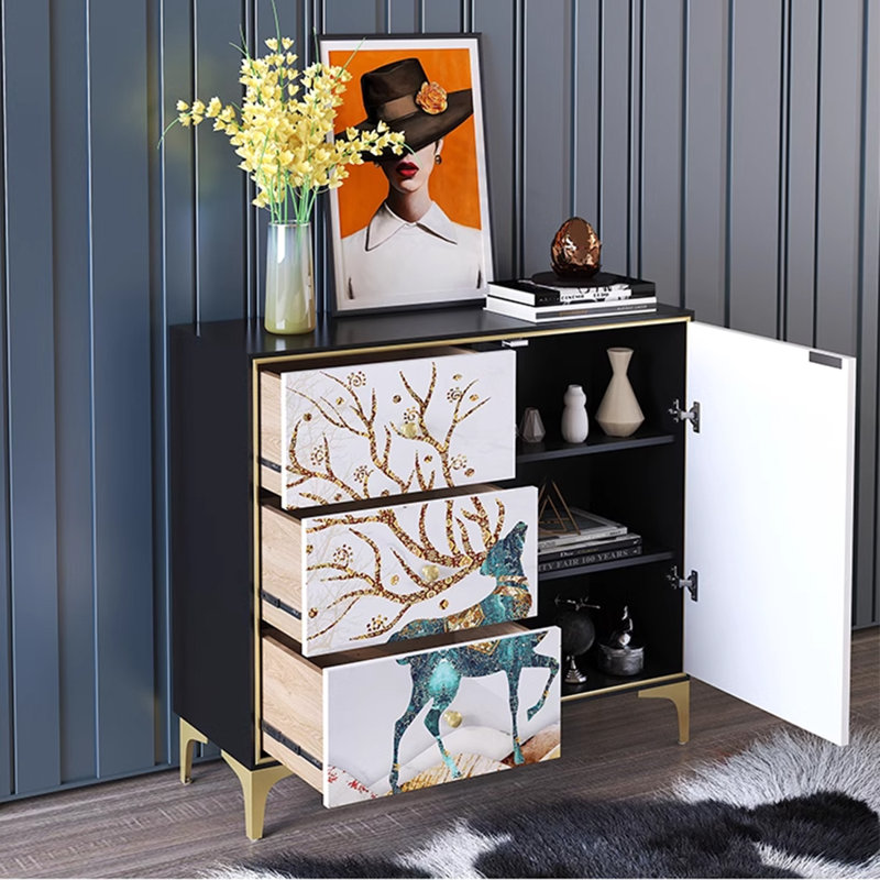Modern home storage accent cabinet.