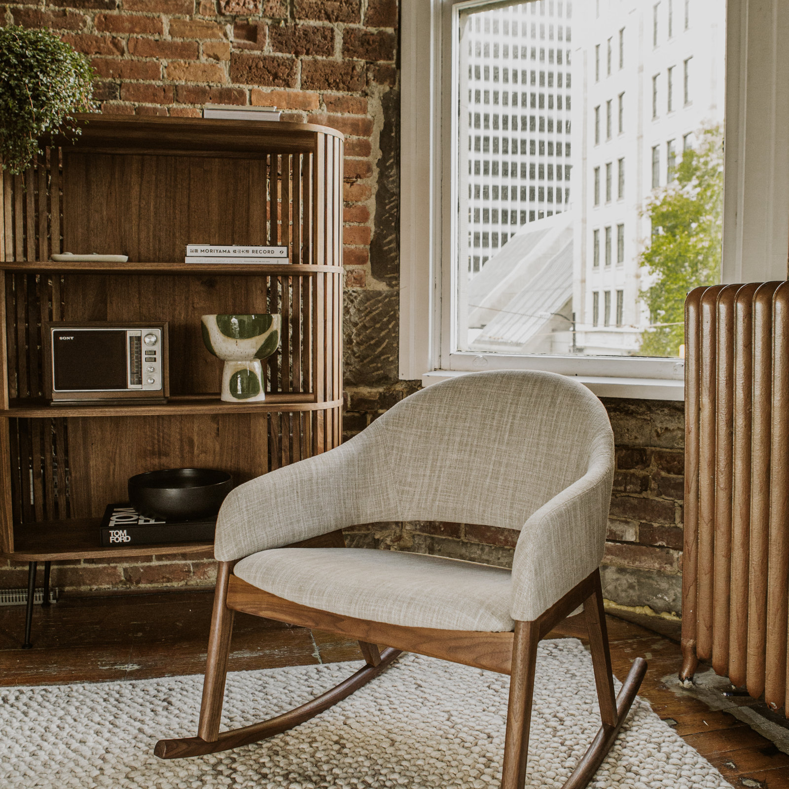 Michale 41" Bookcase, Light Brown