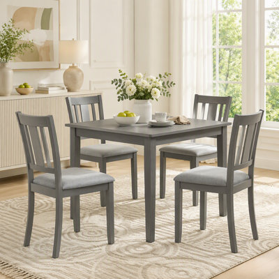 34.5-Inch Square Dining Table for Small Spaces