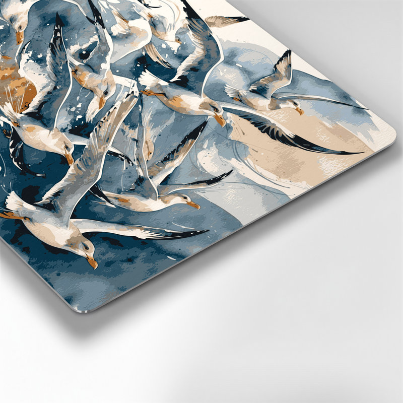 Art mural en métal oiseaux, H 96 po x l 120 po x P 0,05 po
