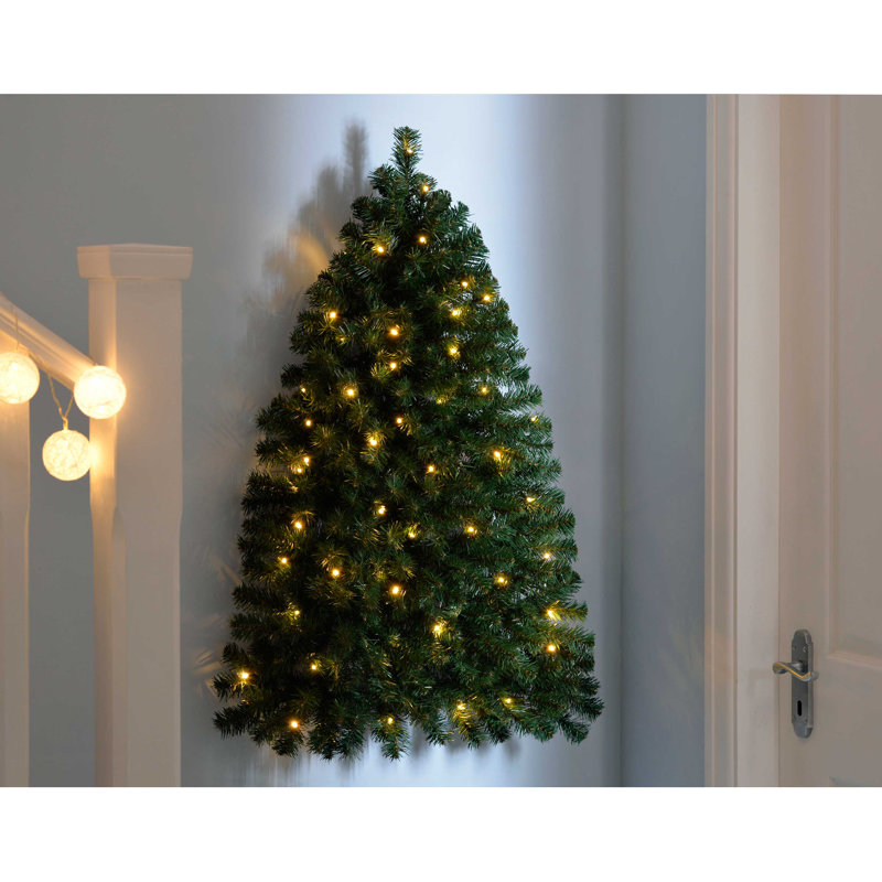 90cm H Lighted Artificial Pine Christmas Tree