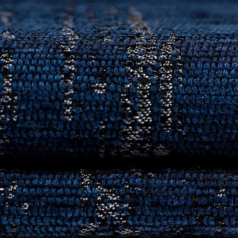 Danyale Abstract Square Cushion, Navy Blue
