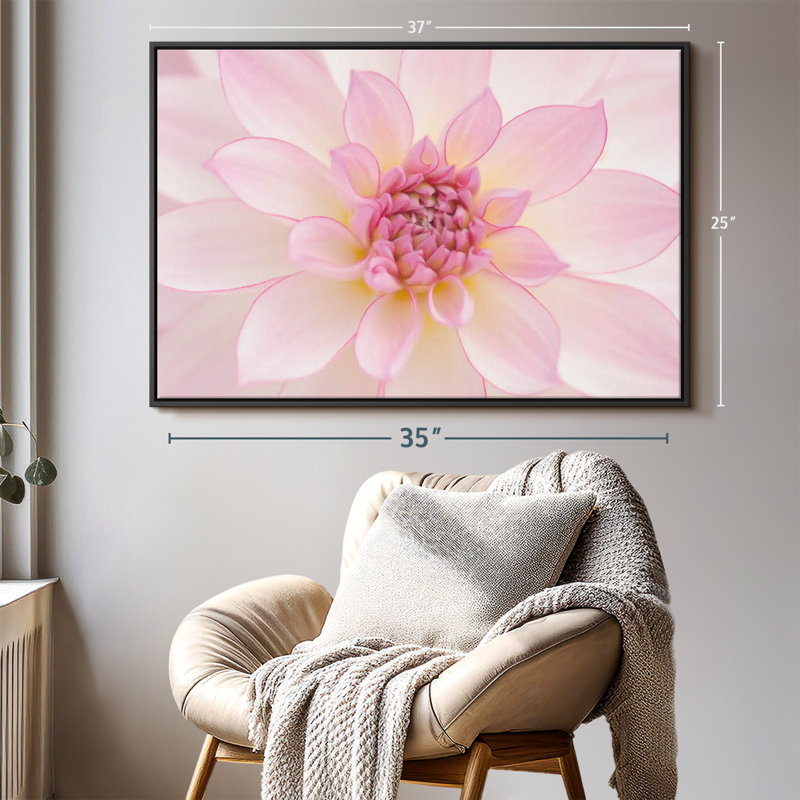 Light Pink Petals Canvas Print, 25" H x 37" W