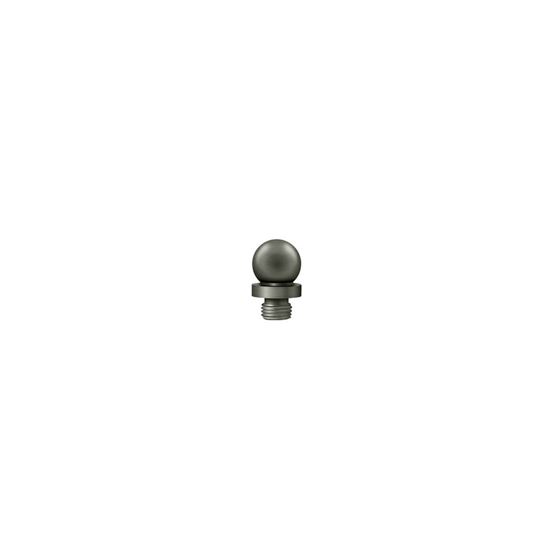 Ball Tip Door Hinge, Antique Nickel