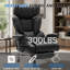 Chaise de bureau ergonomique pour joueur avec repose-pieds et soutien lombaire-63115325