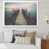 Toile blanche avec cadre photo