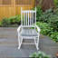 Chaise berçante en bois, sans tapis