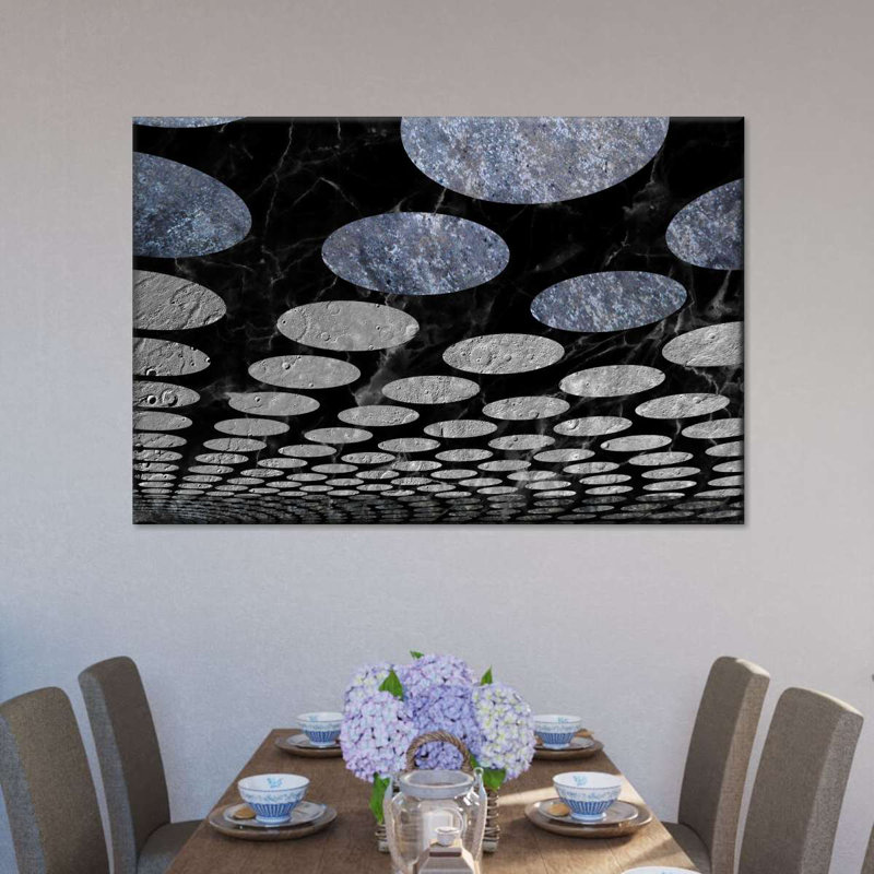 Circular Infinity sur impression sur toile, H 12 po x l 8 po x P 1 po