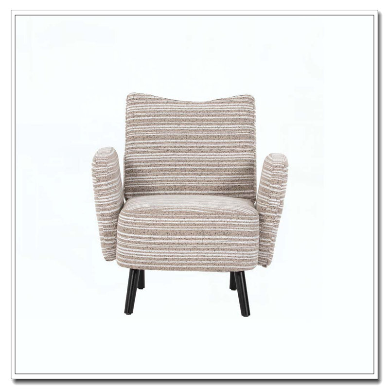 Fauteuil d'appoint rembourré Boucle, Kaki