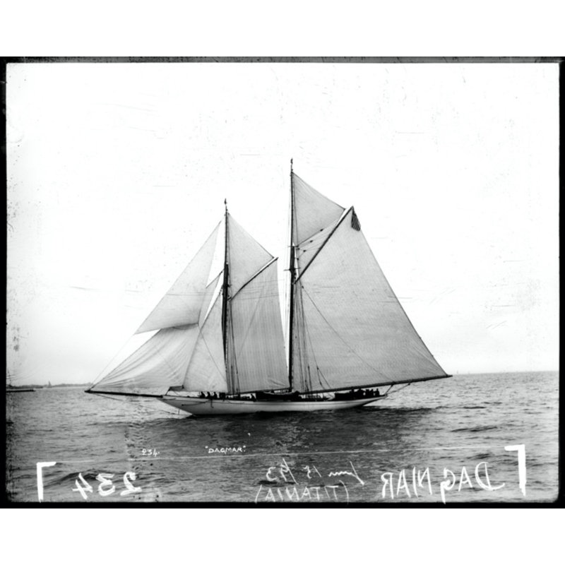 Open Seas 7 Print by THE Studio, 20" H x 24" W, Maple Framed