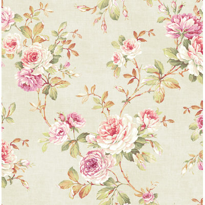 August Grove® Hubert Floral Roll | Wayfair