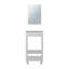 Ensemble de salle de bain, armoire avec lavabo + miroir, 2 portes, 4 pieds, 2 tablettes, 1 miroir-1652204083