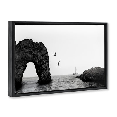 Cliff Jumping into Sea Floating Frame, design by Sisi and Seb