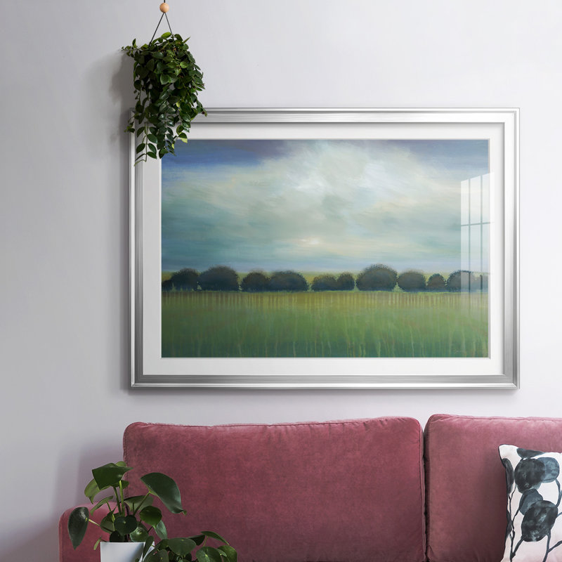 Greener Pastures, reproduction d'art sur papier, Argent, H 30 po x l 44 po x P 1,5 po