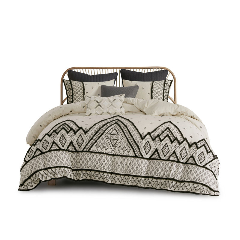 Premium Boho Bedding Sets, Cotton Flax Blend For Modern Bedrooms