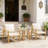 Nordic Style Patio Set,3 Piece Outdoor Bistro Set