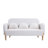 Jeanifer 59.1 Inches Wide Teddy Fleece Small Cute Upholstered Sofa-1942003684