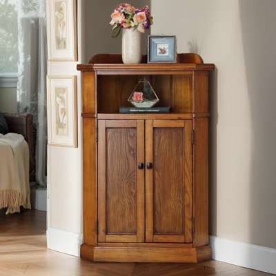 American style living room corner accent cabinet by DURBIL