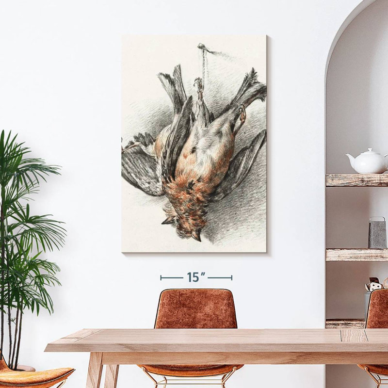 Deux oiseaux morts - 1823, 45" H x 30" W