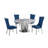 Chaiden 4 - Person Pedestal Dining Set-653826780