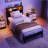 Bed Frame With Storage Headboard, Metal Platform Bed With Charging Station,  Bookcase Storage, No Box Spring Needed, Easy Assembly, Noise-Free-873474404-873474403