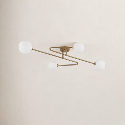4-Light Semi Flush Mount