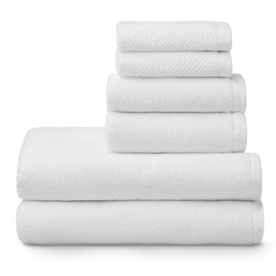 Ensemble de serviettes 6 pièces 100% coton Quaddiu