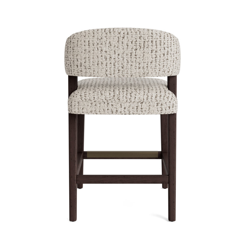 Keane Bar Stool, Marshmallow - Toast, Java, Counter Stool (25” Seat Height)