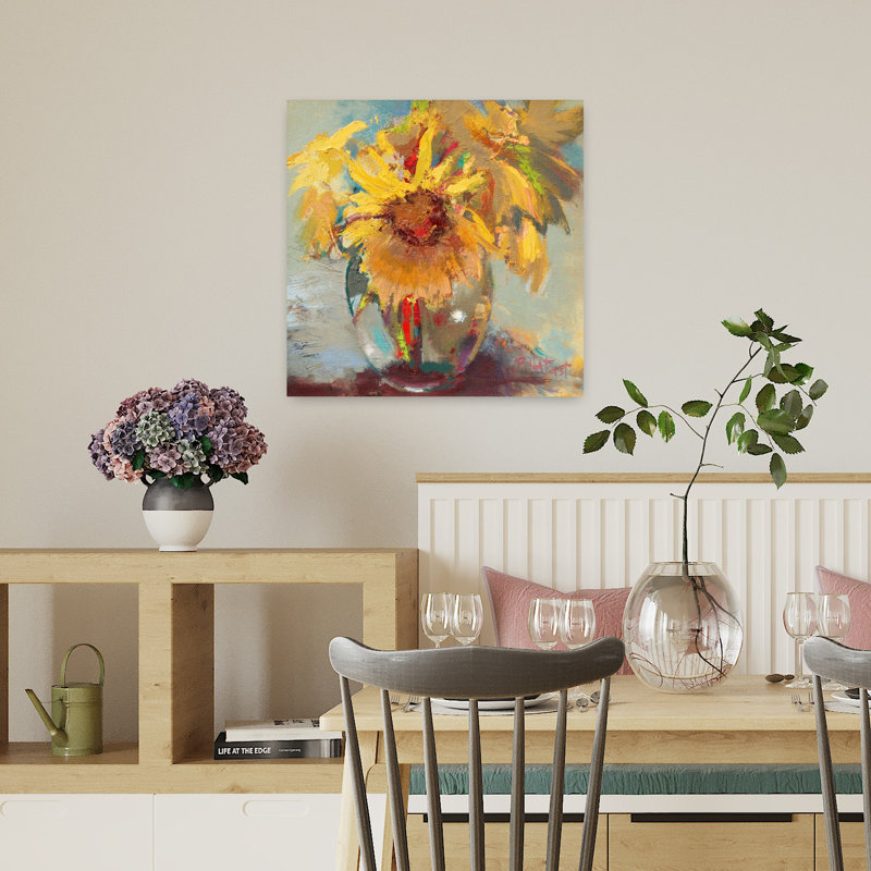 Art floral en forme de globe d'eau, H 18 po x l 18 po