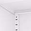 Armoire de cuisine 72 po en métal blanc avec portes, organisateur de rangement autoportant robuste avec 5 tablettes réglables, assemblage sans outil pour le garde-manger, cuisine, salle de bain