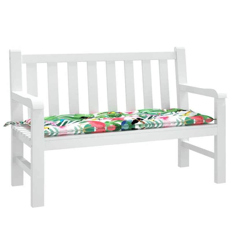 Coussin de banc en tissu Oxford, Multicolore, H 2,8 po x l 47,2 po x P 19,7 po