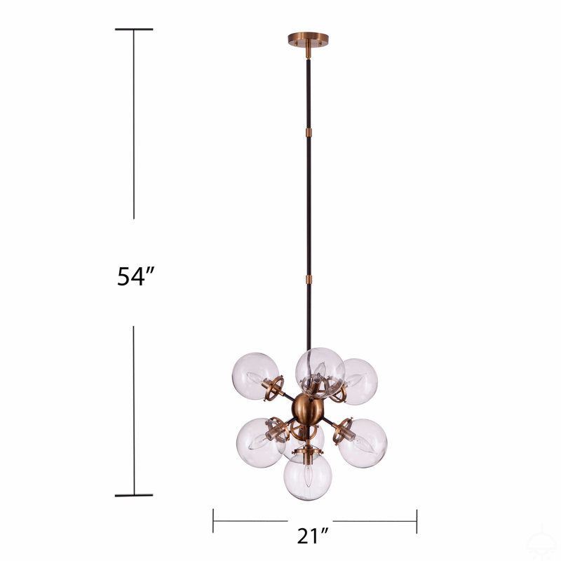 Contemporary 7-Light Pendant Lamp