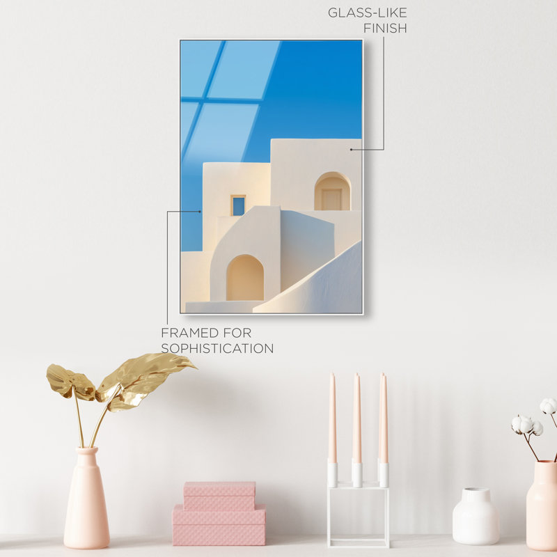 Island Minimalism Print by Oliver Gal, 16"H x 11"W, White Floater Frame