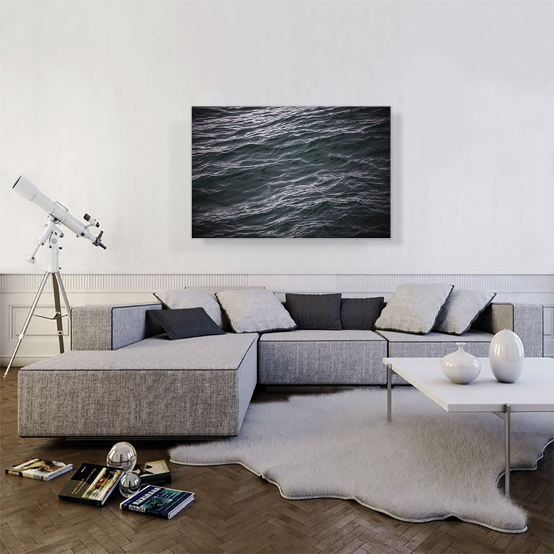 «Ocean Water Texture», reproduction de photo sur toile tendue, H 12 po x l 18 po x P 0,75 po