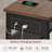 71" L-Shaped Executive Desk with Mobile File Cabinet and Power Outlets-98478295